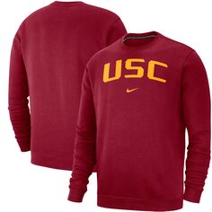 Мужская флисовая толстовка Cardinal USC Trojans Club Nike