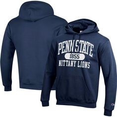 Мужской темно-синий пуловер с капюшоном Penn State Nittany Lions Arch Pill Champion