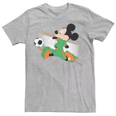 Мужская футболка с портретом Микки Мауса в ирландской футбольной форме Disney