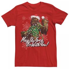 Мужская футболка Chewbacca Tangled Christmas Lights с рисунком Star Wars