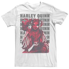 Мужская футболка Harley Quinn: Birds of Prey с надписью Licensed Character, белый