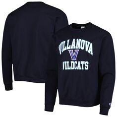 Мужской темно-синий пуловер с высоким мотором Villanova Wildcats Champion