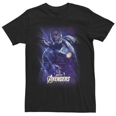 Мужская футболка с плакатом «Мстители: Финал» и «Военная машина Галактики» Marvel