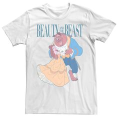 Мужская футболка с винтажным логотипом Disney Beauty And The Beast Licensed Character