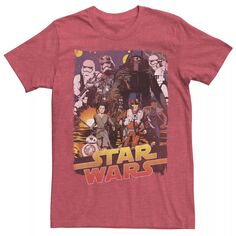 Мужская футболка с постером фильма «Кайло Рен и повстанцы» Star Wars