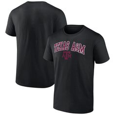 Мужская черная футболка с логотипом Texas A&amp;M Aggies Campus Fanatics