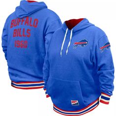 Мужской пуловер с капюшоном Royal Buffalo Bills Big &amp; Tall НФЛ New Era