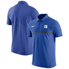 Мужское поло Royal Duke Blue Devils 2023 Coach Performance Nike