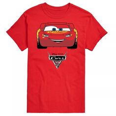 Мужская футболка с рисунком Молнии Маккуина Disney/Pixar Cars License