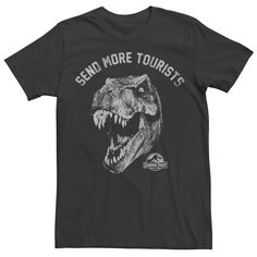 Мужская футболка «Тираннозавр из Парка Юрского периода» призывает присылать больше туристов Licensed Character