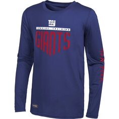Мужская футболка с длинным рукавом Royal New York Giants Joint Authentic Impact Outerstuff