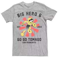 Мужская футболка с плакатом Big Hero 6 Go Go Tomago Disney