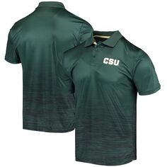 Мужская зеленая футболка-поло Colorado State Rams Marshall Colosseum
