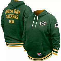 Мужской зеленый пуловер с капюшоном Green Bay Packers Big &amp; Tall НФЛ New Era