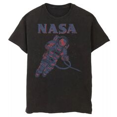 Мужская футболка NASA Neon Astronaut Cowboy In Space с рисунком Licensed Character