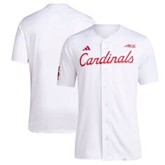 Мужская бейсбольная майка #23 белого цвета Louisville Cardinals Team adidas