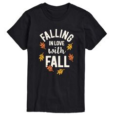 Осенняя футболка Big &amp; Tall Falling In Love License