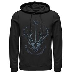 Мужской пуловер с капюшоном Deathly Hallows 2 Expecto Patronum Stag Harry Potter