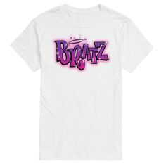 Футболка Big &amp; Tall Bratz с графическим рисунком Bratz Airbrush License, белый