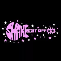 Shake it Off — мужская футболка с надписью Word Art LA Pop Art, серый