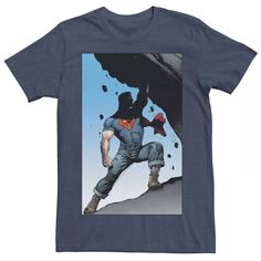 Мужская футболка с плакатом комиксов Superman Power Lift DC Comics