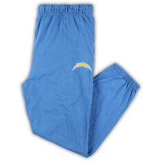 Мужские фирменные спортивные штаны пудрово-синего цвета Los Angeles Chargers, большие и высокие спортивные штаны Fanatics