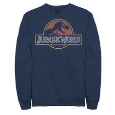 Мужская классическая толстовка с логотипом Jurassic World в стиле ретро T-Rex Jurassic Park