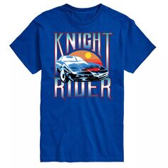 Футболка с рисунком Big &amp; Tall Knight Rider License, синий
