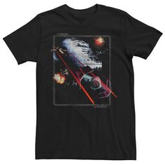 Мужская винтажная футболка в упаковке с плакатом «Космическая битва» и графикой «Звездные войны» Licensed Character