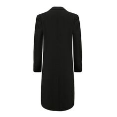 Мужская двубортная длинная шерстяная куртка длиной до колена с сочетанием пуговиц, пальто, верхнее пальто, Черное Braveman, черный