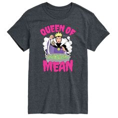Футболка с рисунком Злодеи Диснея Big &amp; Tall Queen Of Mean License, серый