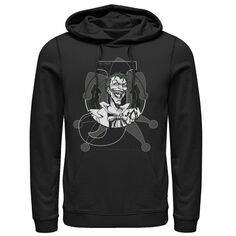 Мужская классическая футболка с логотипом Джокера и звонком DC Comics, черный