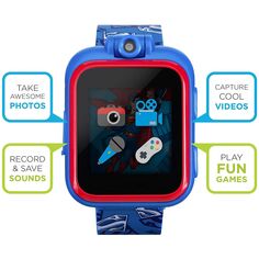 Детские умные часы PlayZoom 2 «Супермен» iTouch, синий