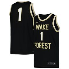 Мужская баскетбольная майка Black Wake Forest Demon Deacons Replica Nike