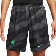 Мужские шорты антрацитового цвета для вратарей стадиона Liverpool 2023/24 Stadium Nike