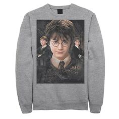 Мужской флисовый пуловер с плакатом «Тайная комната Гарри Рона и Гермионы» Harry Potter