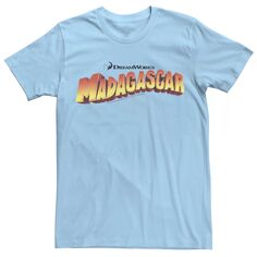 Мужская футболка с логотипом Madagascar Classic Movie Licensed Character