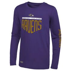 Мужская фиолетовая футболка Baltimore Ravens с длинным рукавом Outerstuff