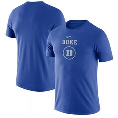 Мужская футболка с логотипом Royal Duke Blue Devils Basketball Team Issue Legend Nike