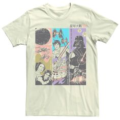 Мужская футболка с рисунком триптих Star Wars