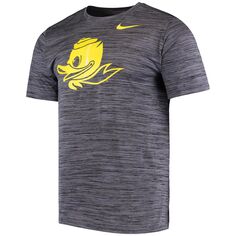 Мужская черная футболка Oregon Ducks Tonal Velocity Legend Nike