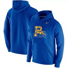 Мужской пуловер с капюшоном и логотипом Royal Pitt Panthers Vintage School Nike