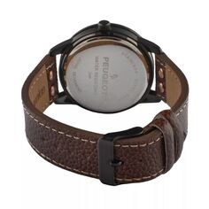 Мужские спортивные кожаные часы Коричневый Peugeot, коричневый