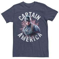 Мужская футболка с космическим плакатом «Мстители: Финал» и «Капитан Америка» Marvel