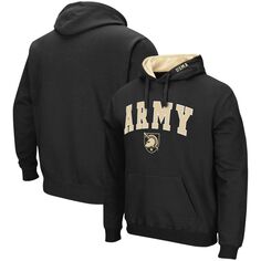 Мужской черный армейский пуловер с капюшоном Black Knights Arch &amp; Logo 3.0 Colosseum