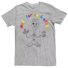 Мужская футболка Forky для пар «История игрушек 4» ко Дню святого Валентина Disney / Pixar