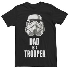 Мужская футболка Stormtrooper Dad Is A Trooper с рисунком Star Wars