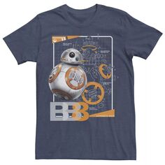 Мужская футболка с графическим рисунком BB-8 Astromech Star Wars