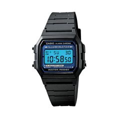 Мужские часы с цифровым хронографом и подсветкой - F105W-1A Casio