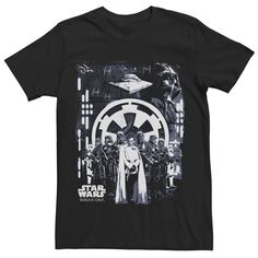 Мужская футболка с плакатом Rogue One Imperial и коллажем Star Wars